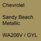 Preview: Chevrolet, Sandy Beach Metallic, WA206V / GYL.